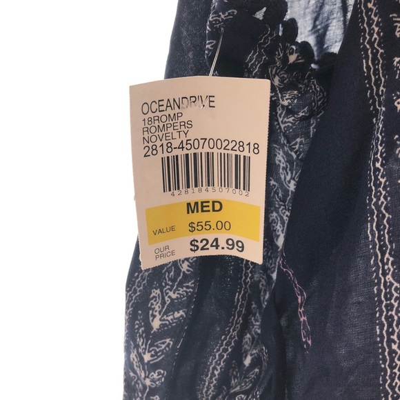 Blue pattern romper - Picture 7 of 7